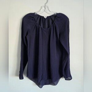 ARITZIA | Wilfred 100% SILK sheer Blouse Purple Sz XS